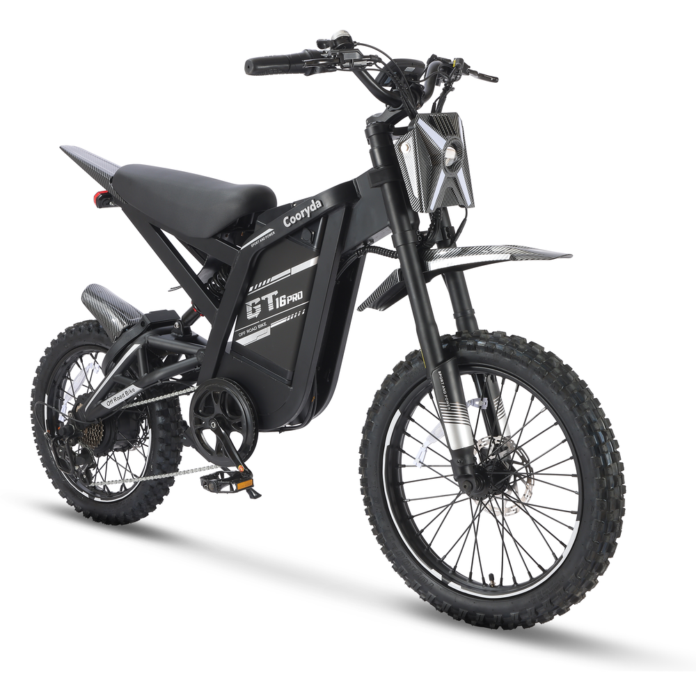 OUXI GT16 Pro - Zwart - driekwart vooraanzicht