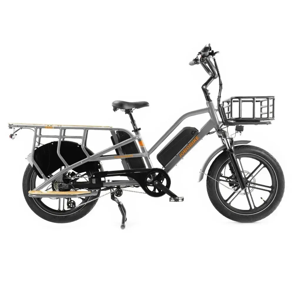 JOBOBIKE Transer - Longtail - stříbrně šedá