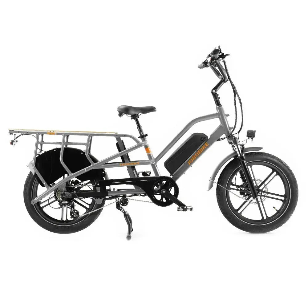 JOBOBIKE Transer - Longtail - stříbrně šedá