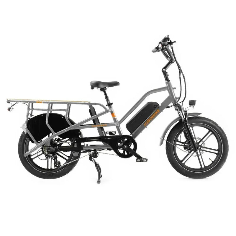 JOBOBIKE Transer - Longtail - stříbrně šedá