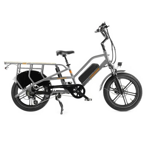 JOBOBIKE Transer - Longtail - stříbrně šedá
