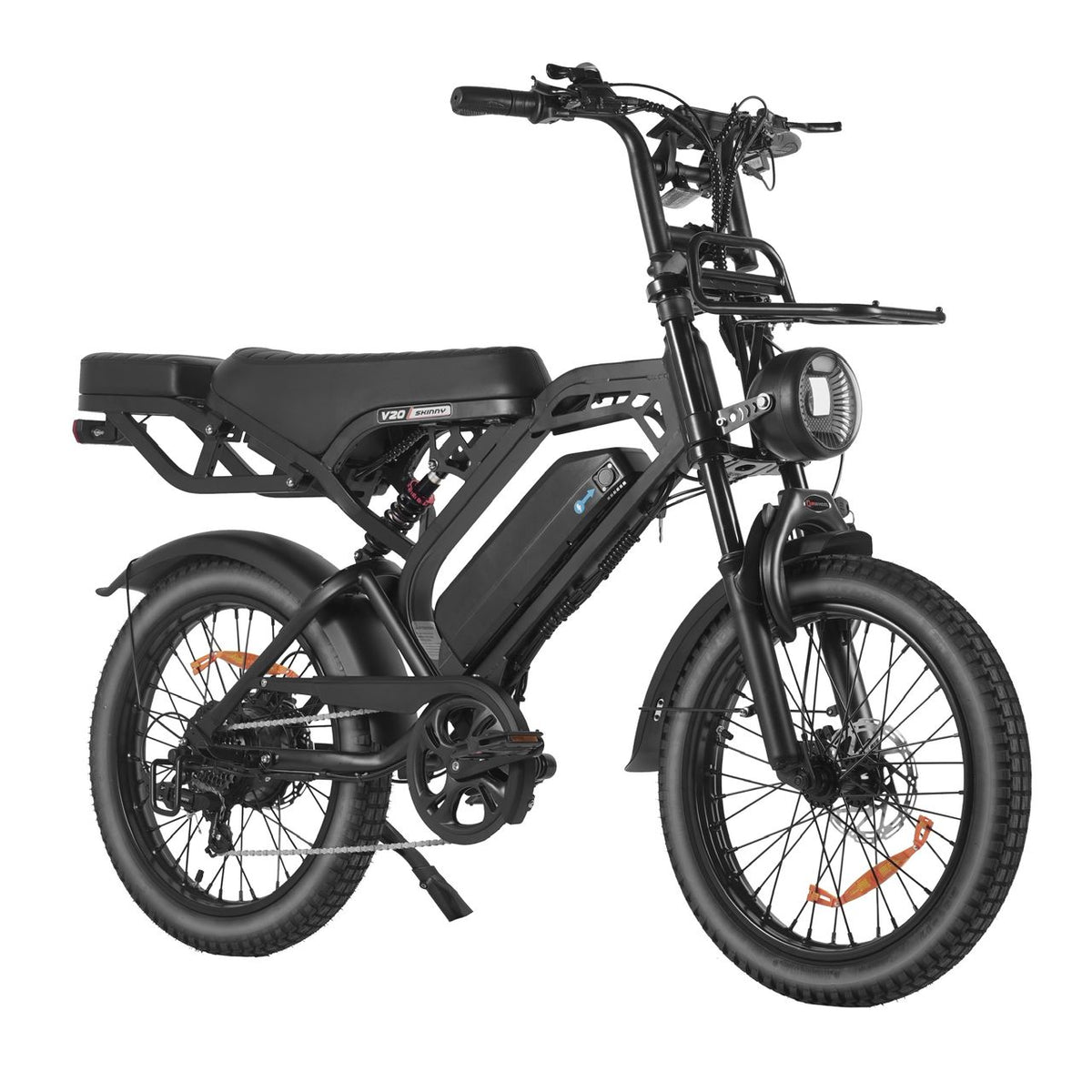 V20 Pro - Skinny Bike - Zwart - fatbikeskopen.nl
