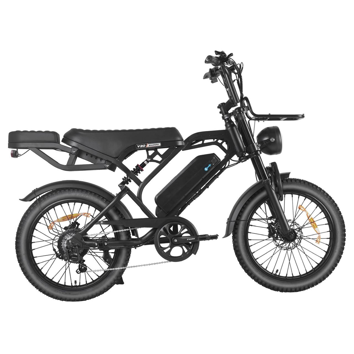 V20 Pro - Skinny Bike - Zwart - fatbikeskopen.nl