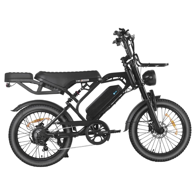 V20 Pro - Skinny Bike - Zwart - fatbikeskopen.nl